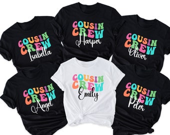 Custom Cousin Crew T-Shirt, Cousin Crew Christmas Pajamas, Personalized Cousin Crew Tees, Cousin Reunion Shirt, Cousin Gift, Cousin Crew Tee