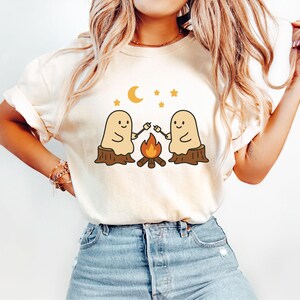 Cute Teacher Halloween T-Shirts, Mom Halloween T-Shirt, Fall Shirts, Cute Halloween Theme Shirt for Women, Halloween T-Shirts