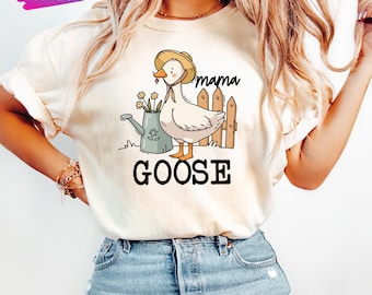 Comfort Colors Mama Goose Shirt, Mama Silly Goose Shirt, Mothers Day Gift, Gift for Mama Shirt, Mothers Day Gift From Daughter for Mom