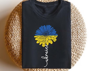 Sunflower Ukraine T-Shirt, Proud Ukrainian Shirt, Pray for Ukraine Tee, No War Ukraine, Ukraine Shirt, Support Ukraine, Freedom for Ukraine