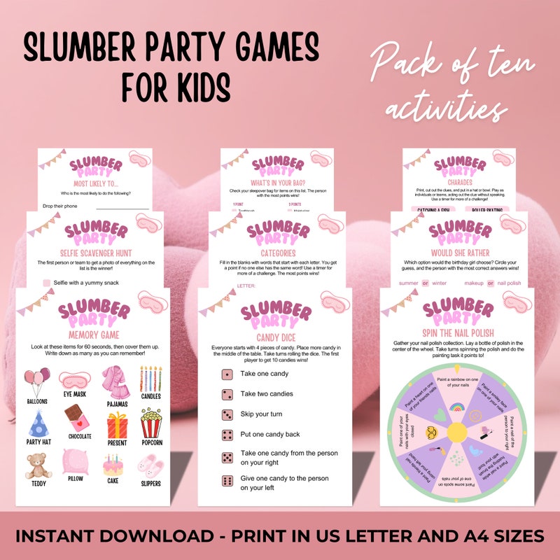Girls Slumber Party - Etsy