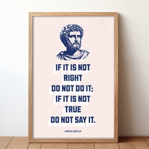 Marcus Aurelius Quote Poster - Stoic Philosophy Wall Art
