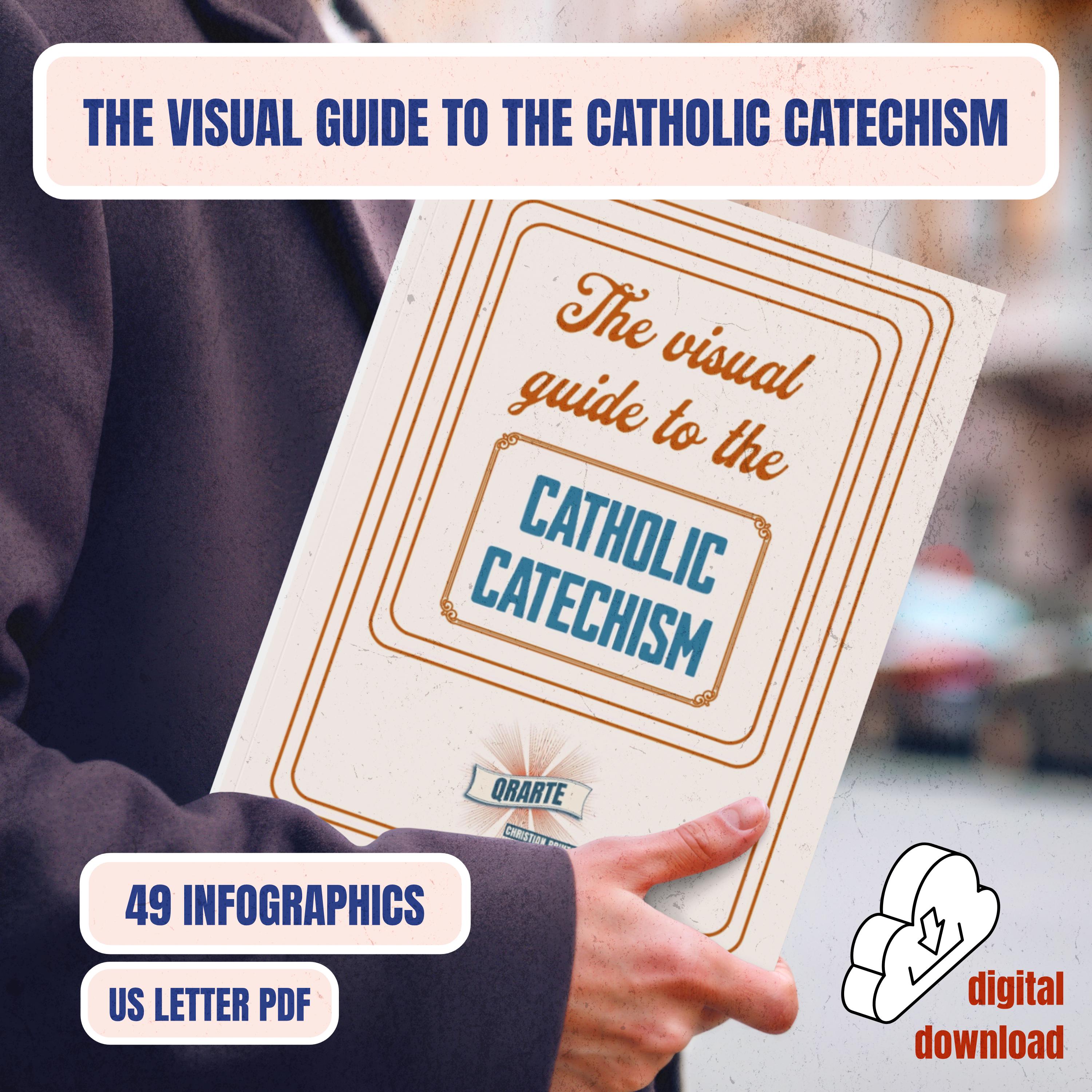 Catholic Catechism Visual Guide: 49 Educational Infographics PDF Book ...
