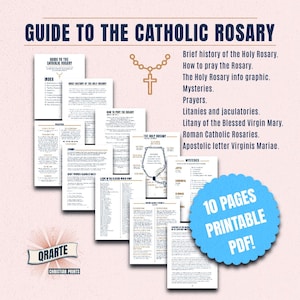 How to Pray the Rosary Guide - Catholic Printable guidebook PDF