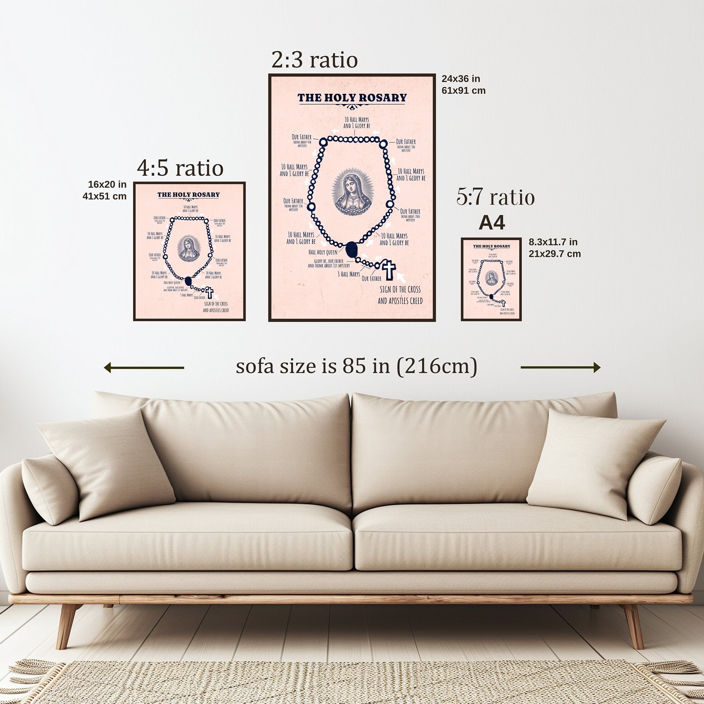Catholic Inkography Printable Poster of the Holy Rosary: Catholic Infographic on How to ...