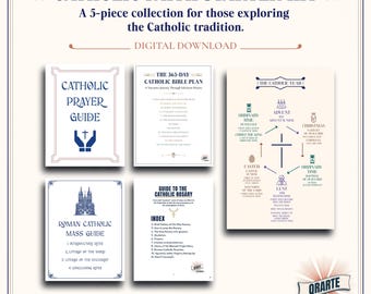 Catholic Faith Starter Kit: Convert Study Bundle, RCIA Sponsor Gift (Digital Download)