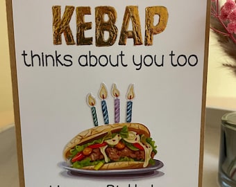 Geburtstagskarte Döner