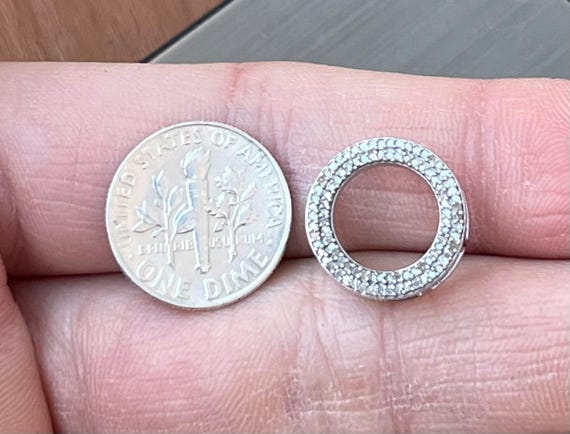 925 Diamond Loop Infinity Inspired Diamond Fine E… - image 4