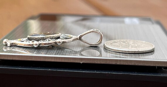 925 Abalone Shell & Marcasite Insert Sterling Sil… - image 16