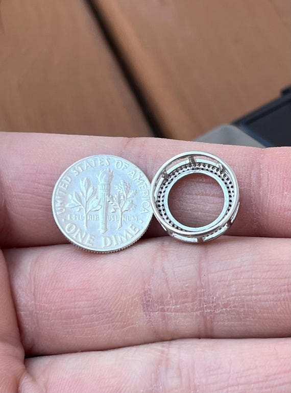 925 Diamond Loop Infinity Inspired Diamond Fine E… - image 2