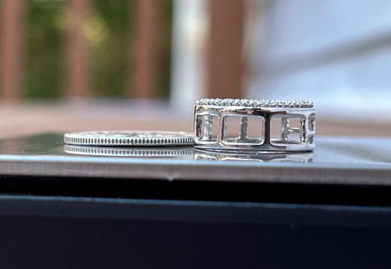 925 Diamond Loop Infinity Inspired Diamond Fine E… - image 5