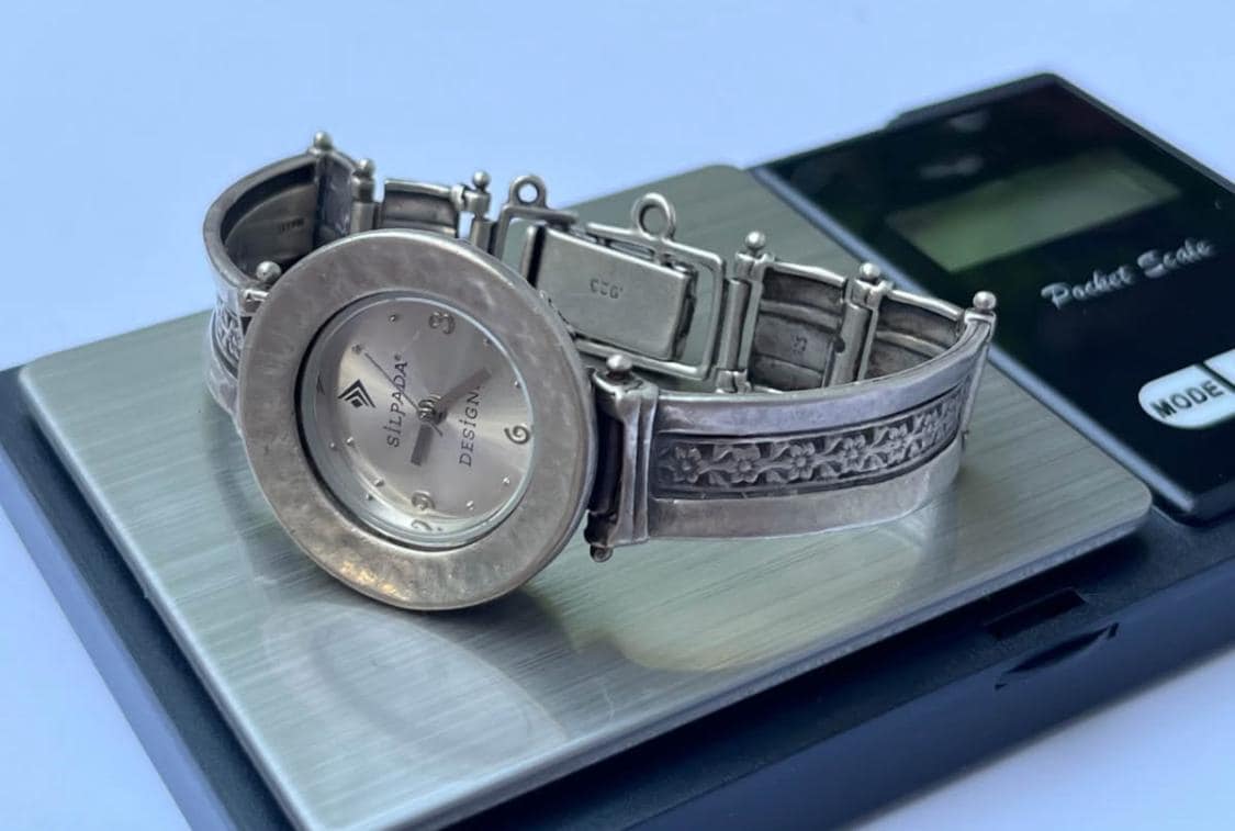 SILPADA 925 Sterling Silver Designer Wrist Watch Adjusts