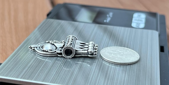 925 Nutcracker Antique Sterling Silver Pendant - image 2