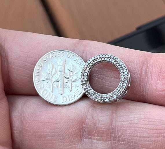 925 Diamond Loop Infinity Inspired Diamond Fine E… - image 6