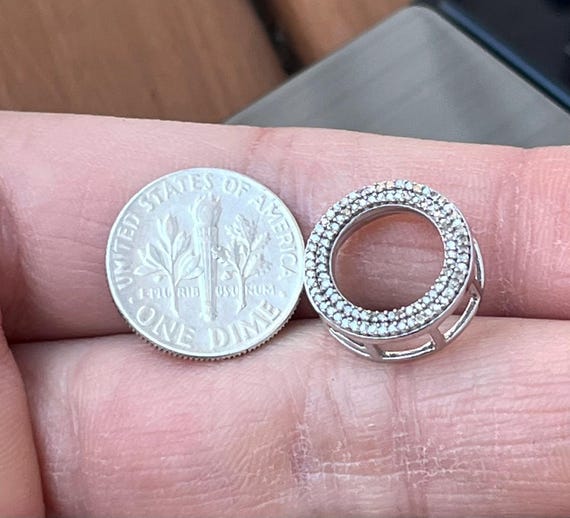 925 Diamond Loop Infinity Inspired Diamond Fine E… - image 9