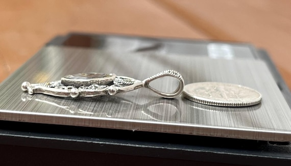 925 Abalone Shell & Marcasite Insert Sterling Sil… - image 9