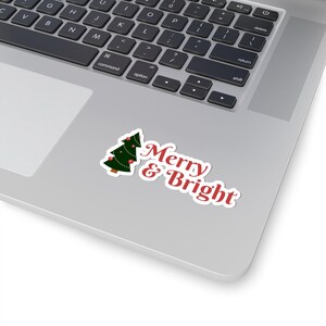 Vrolijke en heldere kiss-cut stickers | Kerstdecor, kerstcadeaus, laptopdecor, knutselen, milieuvriendelijke stickers