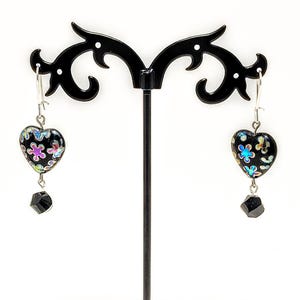 Dangle heart earrings