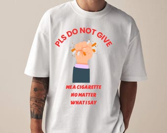 Diseño divertido de frase antitabaco: Recuperación de la adicción a la nicotina (Descarga digital)