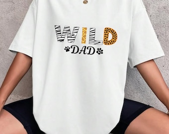 Diseño de estampado animal de Wild Dad: Obra de arte de safari en la jungla