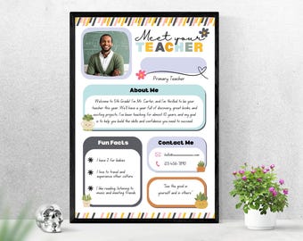 Editable Meet the Teacher Template: Back to School Flyer (canva ...