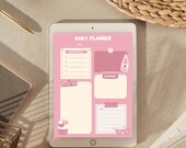 Strawberry Daily Planner | Pink Organizer (Digital Download)