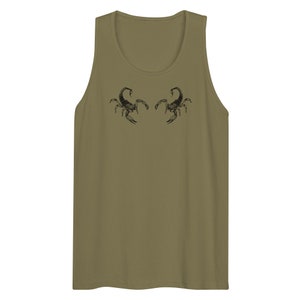Scorpion cotton tank top