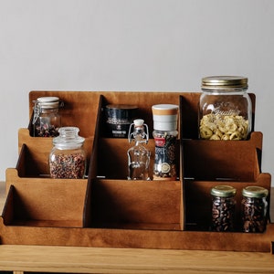 Spice organizer, Spice storage, Spice display stand, Wood Spice rack, Spice cabinet, Wood stand, Spice shelf, Spice rack, Spice rack cabinet