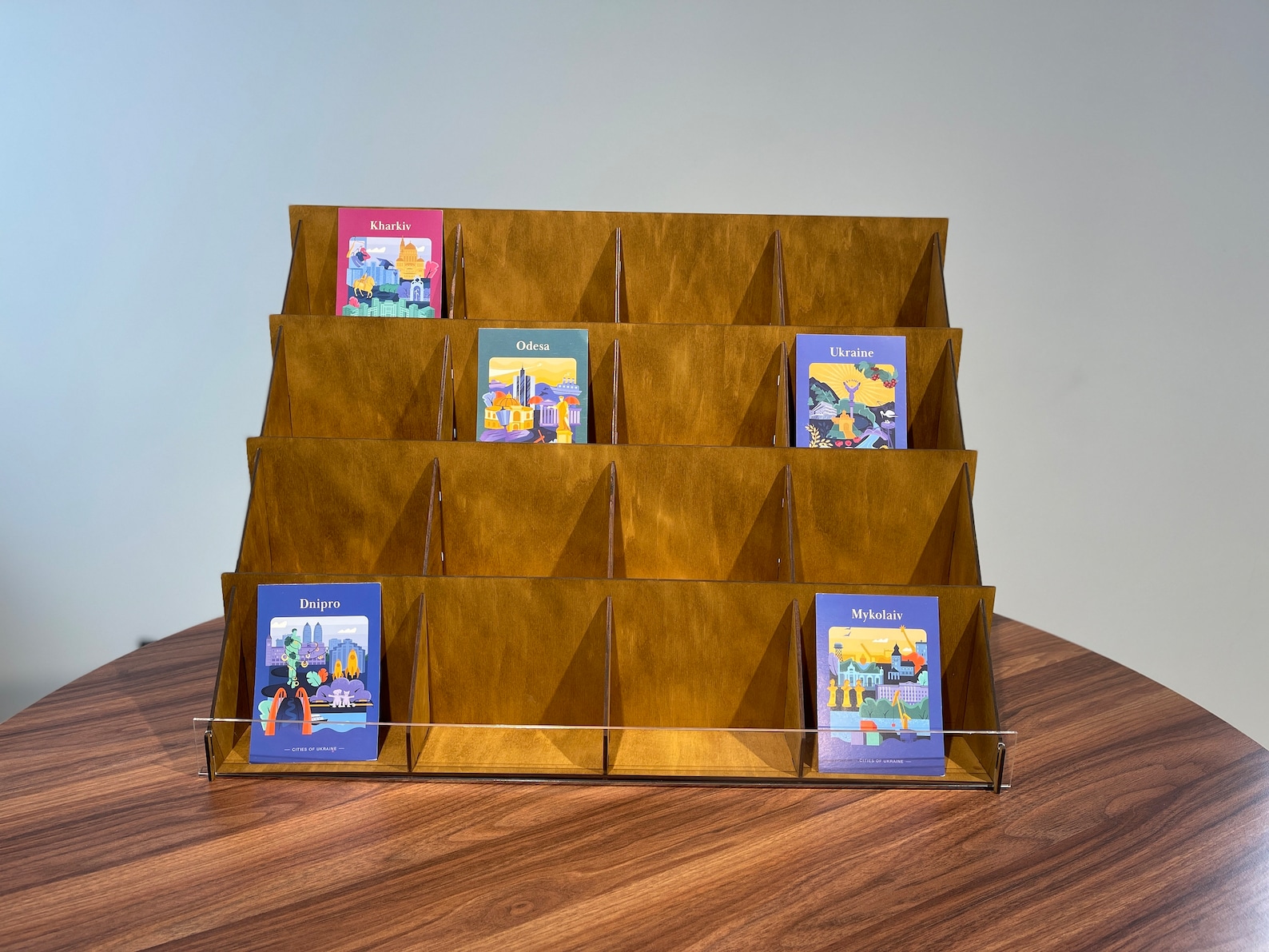 Greeting Card Display for Retail, Tiered Display Stand, Greeting Card ...