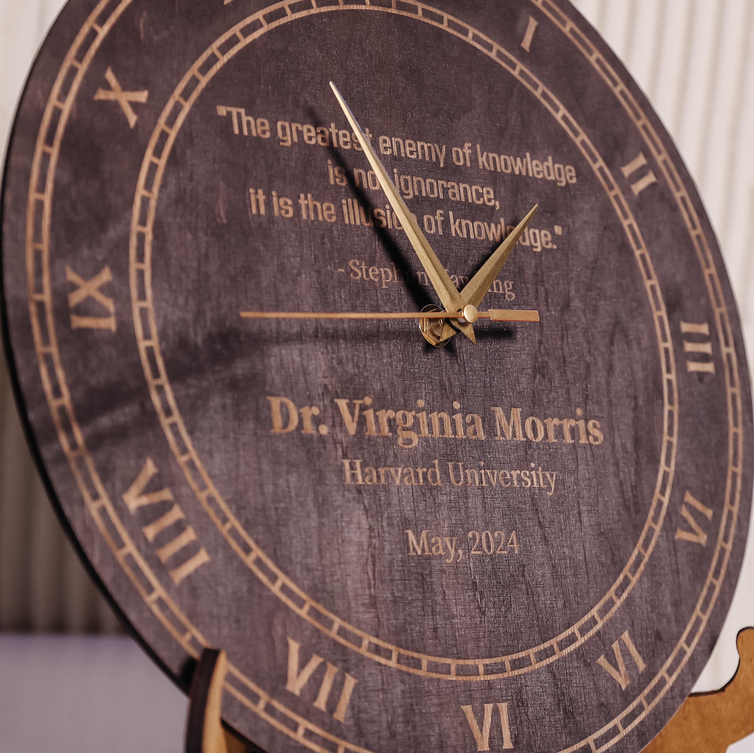 Graduation Gift Clock, Doctorate Degree Graduation Gift Clock ...