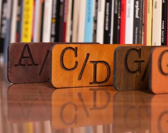 Wooden Vinyl Record Dividers, Album Organizer, Record Separator, Vinyl Record Storage