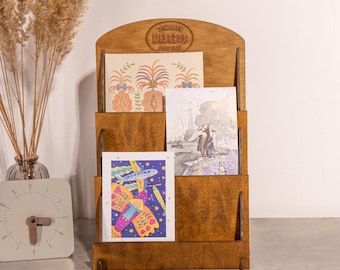 Postcard display stand, Greeting card rack, Retail display stand, Market showcase, Sticker display, Tiered display stand, Shop display stan