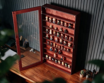 Curio Cabinet, Glass Door Display, Figures Collectibles