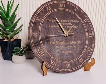 Graduation gift clock, Doctorate degree graduation gift clock, University graduation clock, Medical School Graduate clock ,Phd degree clock