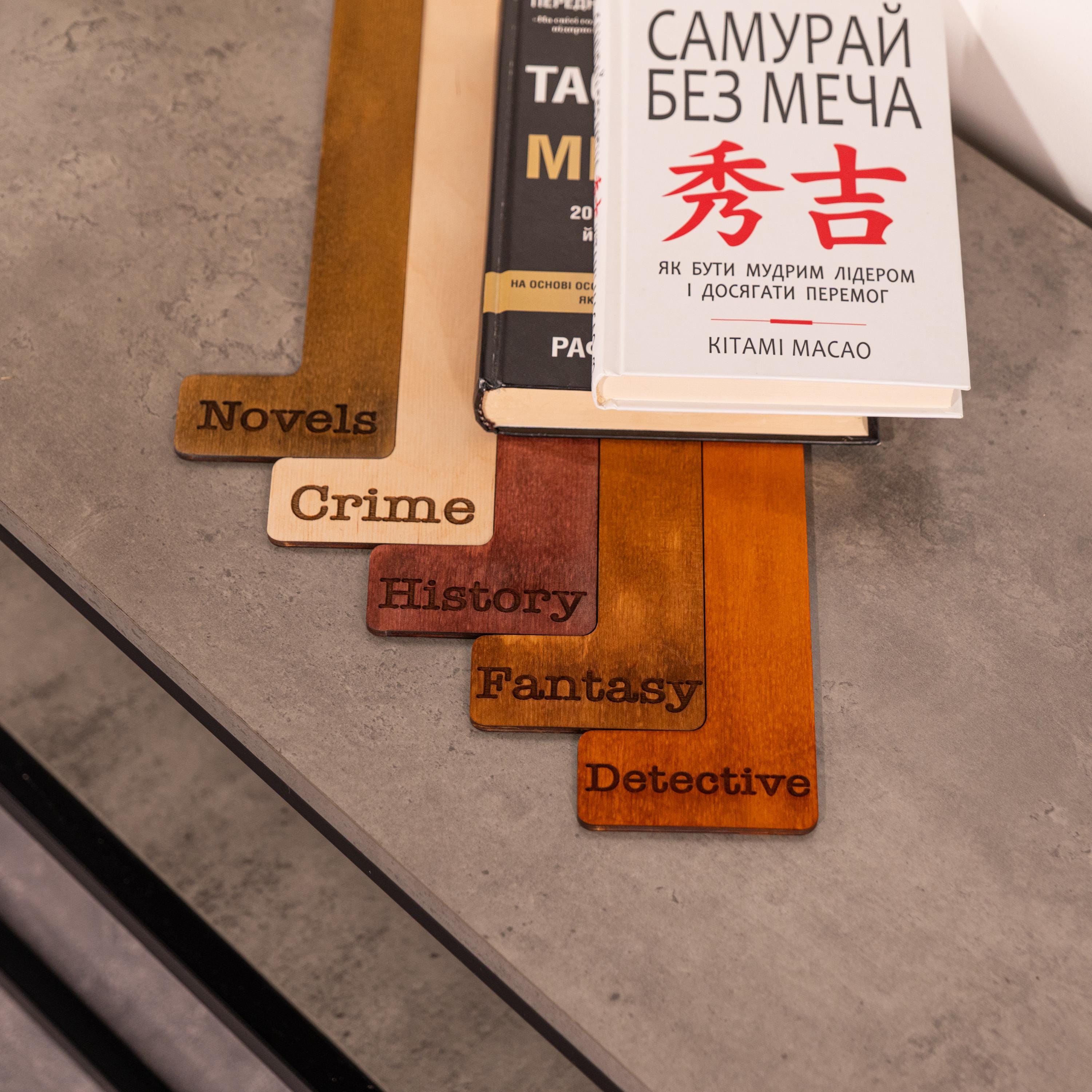 Book Shelf Dividers, Genre Dividers Book, Book Separator, Book ...
