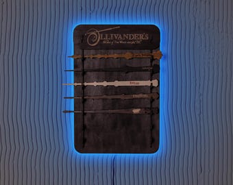 Soporte de exhibición de varita de madera, soporte de pared de exhibición de varita personalizado, estuche de pared de varita personalizado, soporte de varita, soportes de pared de varita de mago