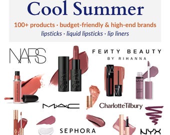 Guía de colores de labios frescos para el verano: más de 100 labiales, delineadores y tonos líquidos para pieles suaves y frías / Mac, Nars, Fenty, Sephora, CT, Nyx (PDF)