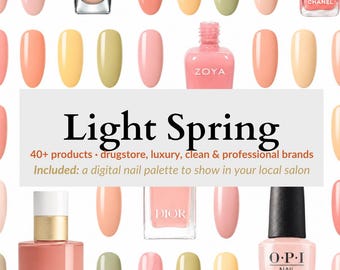 Nail Polish Guide for Light Spring Color Season