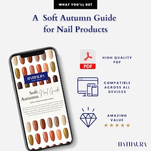 Digital download nail polish guide with OPI, Essie, Chanel, Dior, Zoya picks