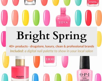 Nail Polish Guide for Bright Spring Color Season