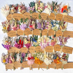 Dried Flower Mini Bouquet, Will You Be My Bridesmaid Tag, Bridesmaid Proposal Gifts, Wedding Favor, Mother's Day Gifts, Bridesmaid Gifts