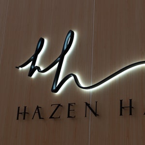 3D Metal Backlit Led Sign,Modern Illuminated 3D LED Sign,Storefront Signage,Outdoor Logo Sign,Business Sign,Channel Letters,Office Sign
