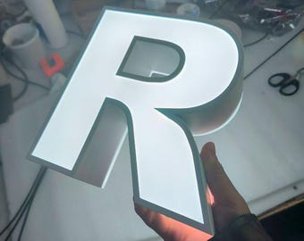 Custom Backlit Channel Letter Sign, Outdoor LED Business Logo