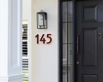 Custom LED House Number, Metal Backlit Address Sign, Door Number