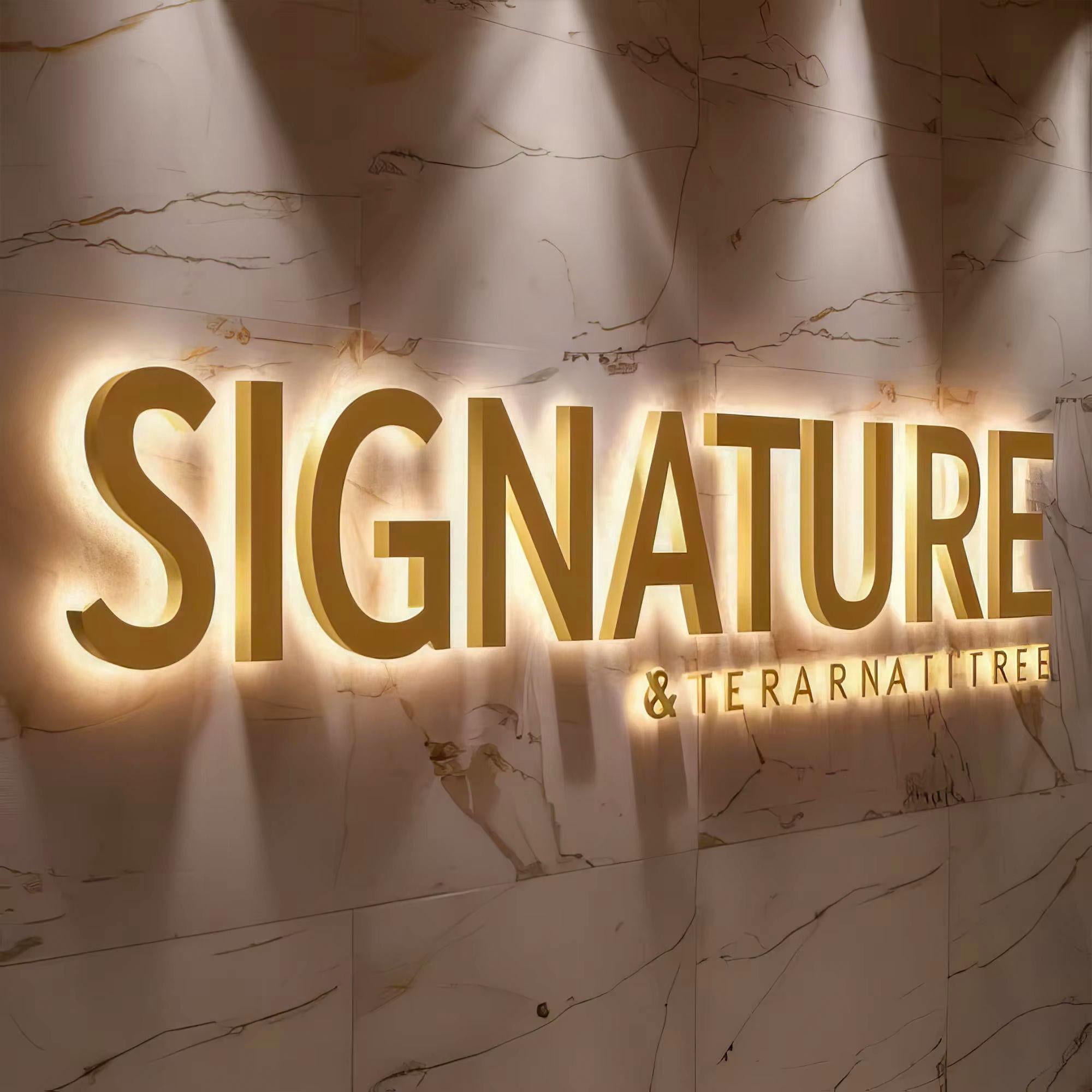Custom LED Backlit Business Sign: Black Metal 3D Office Decor - Etsy