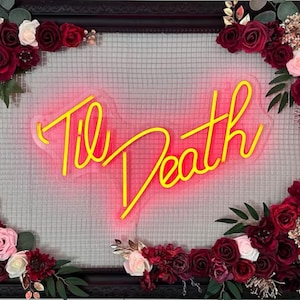 Wedding Neon Sign for Reception,Custom Wedding Neon Sign,Anniversary Party Neon Decor Sign,Wedding Backdrop Wall Neon Decor,Home Decor