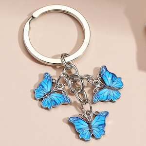 Chaveiro de borboleta boho, pingente de borboleta, pingente de bolsa, presente para mulheres, presente para ela, chaveiro dourado, presente para melhor amiga