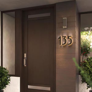 Led House Number for Home Decor,Custom House Number,Address Number Sign,Street Sign,Metal Number Sign,Room Number Sign,Door Decor
