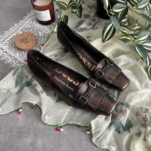 miumiu archive 90s square toe loafers