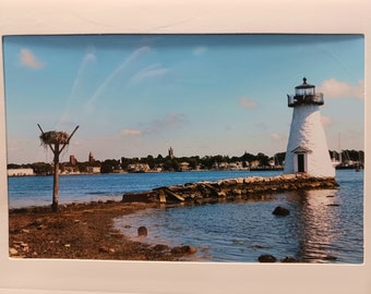 4"x6" Blank Photo Note Card Palmer Island Lighthouse